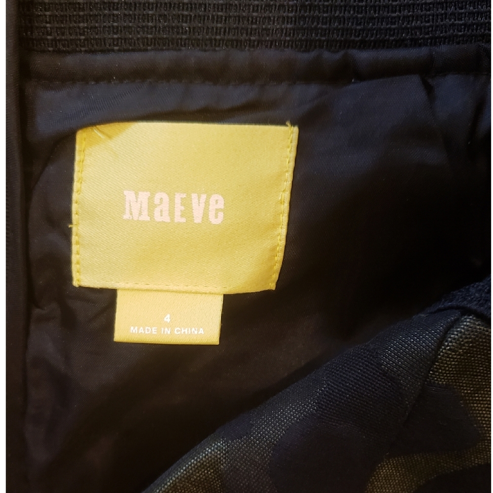 Anthropologie Maeve Jacquard Camouflage Skirt Size 4 - Picture 3 of 6